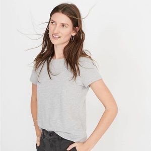 NWT Madewell Northside Vintage Tee in Heather Gray